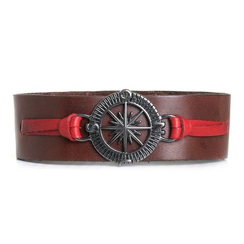 Pulseira Masculina Milano Cafe/rubi 9602