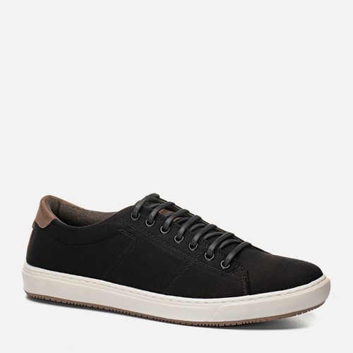 Sapatenis Masculino Milano Lona Preto/Cinza 11166