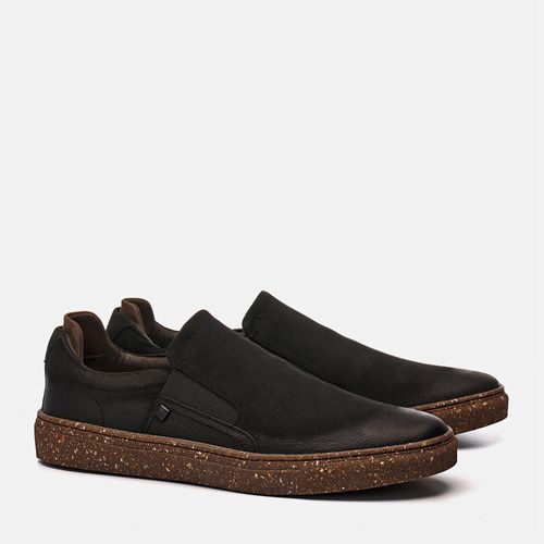 Slip On E Alpargatas Masculino Milano Preto/cafe 11786