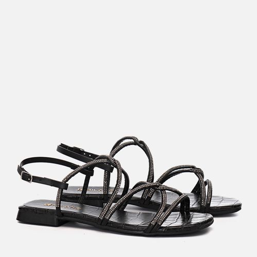 Rasteiras-Flats Feminina Milano Preto