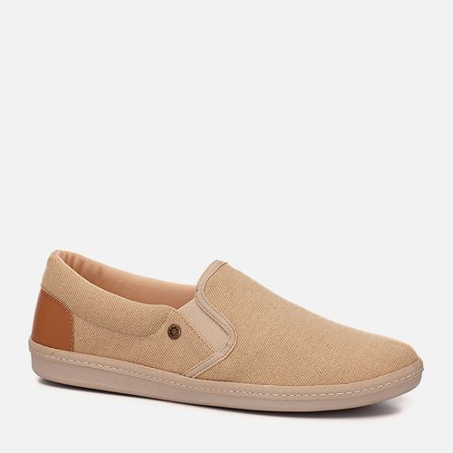 Alpargatas Masculina Milano Bege Rustico/Conhaque 12170