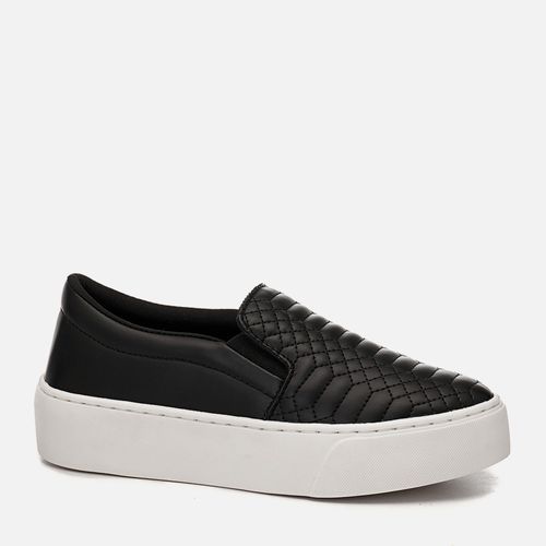 Tênis Slip on Feminino Milano Preto 12186