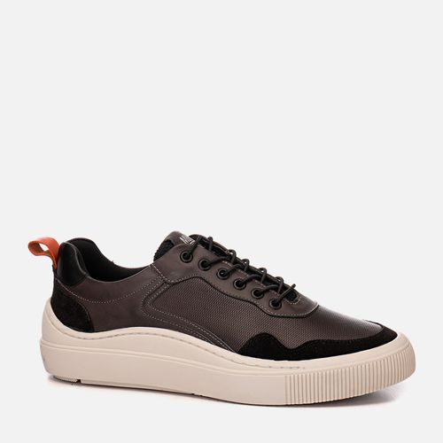 Tênis Casual London Masculino Milano Chumbo/Preto 12261