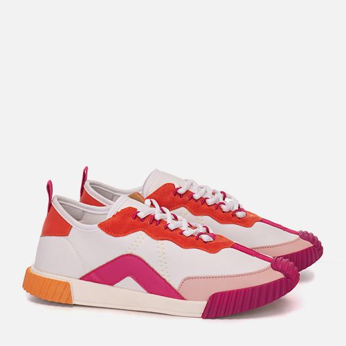 Tênis Feminino Milano Branco/Laranja 12323