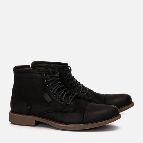 Botas Masculino Milano Preto/castanho 11588