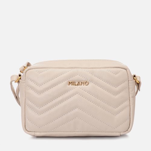 Bolsa Feminina Em Couro Milano Off White 12427