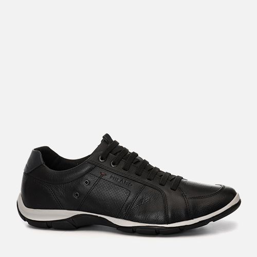 Sapatênis Linha Elevel Aumenta Altura Fique + Alto Sapato Elevação Feito em Couro Napa Soft Sem Amarração com Zíper Masculino Milano Preto 12626