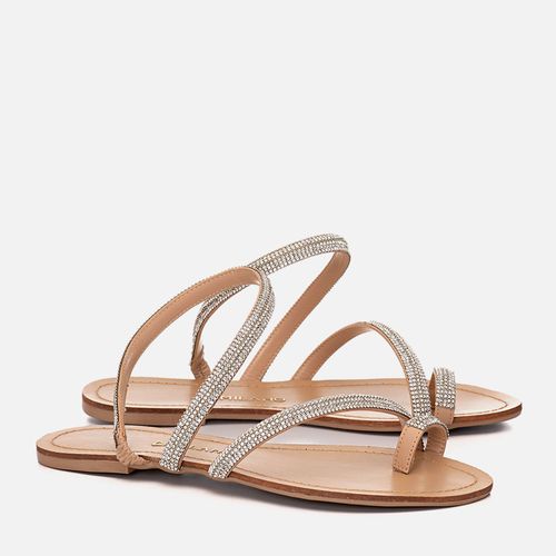 Rasteiras-Flats Feminino Milano Marfim 12635