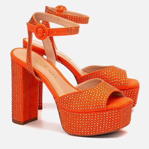 Plataforma Feminino Milano Orange 12745