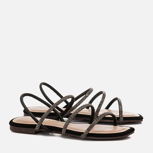 Rasteiras-flats Feminino Milano Preto 12857