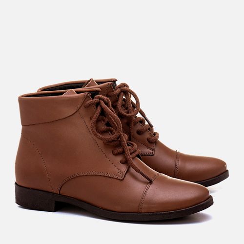 Bota Coturno Feminino Milano Havana 12966