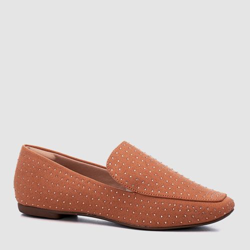 Mocassim Strass Feminino Milano Blush 12922