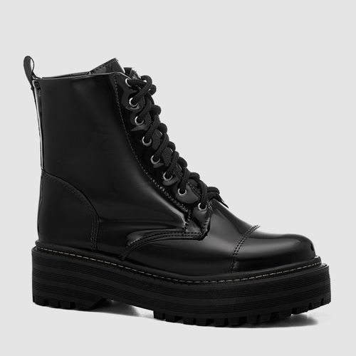 Bota Coturno Feminino Milano Black 12932