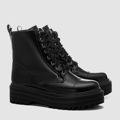 Bota Coturno Feminino Milano Black 12932