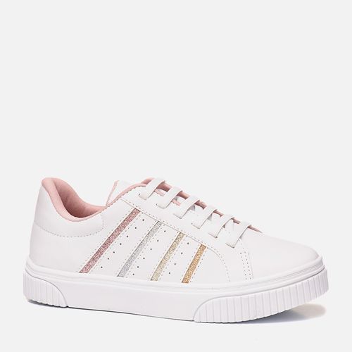 Tênis Brilho Glitter Feminino Milano Branco/multicolor 13147