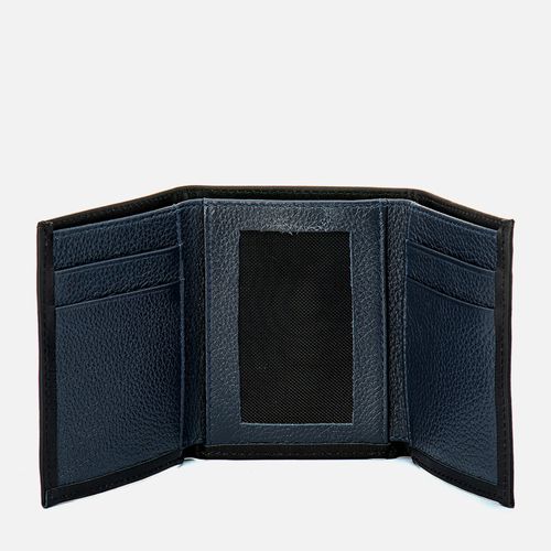 Carteiras Masculinas Milano Preto/azul 13050