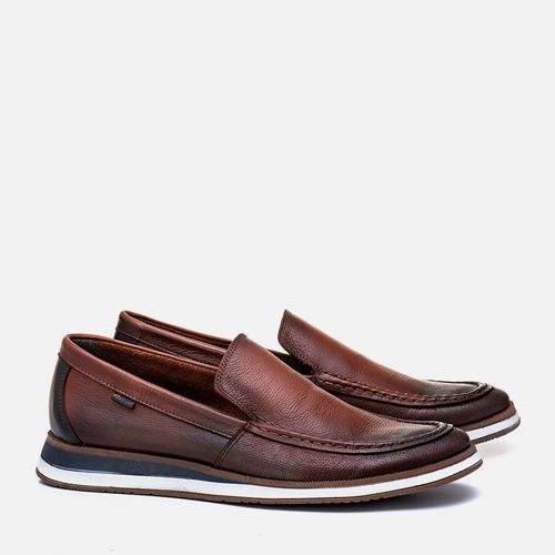 Mocassim Casual Masculino Milano Tan/café 13216