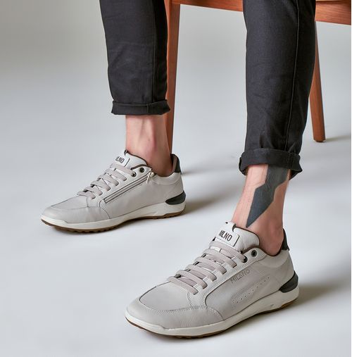 Sapatênis Linha Elevel Aumenta Altura Fique + Alto Sapato Elevação Até 4cm Couro Napa Soft Macio Palmilha Anatômica Masculino Milano Preto 13183