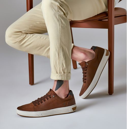 Sapatênis ou Tênis Casual Feito em Couro Napa Soft Macio Calce Prático Sem Amarração Palmilha Anatômica Masculino Milano Preto/marinho 13184