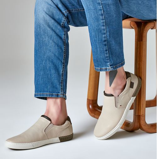 Slip On E Alpargatas Masculino Milano Palha/Brown 12631