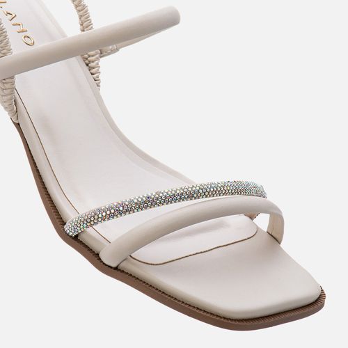 Sandália Feminino Milano Off White 13283