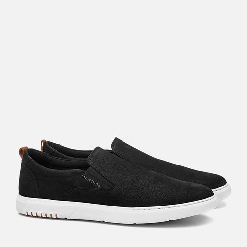 Slip On  Masculino Milano Preto/tabaco 13294