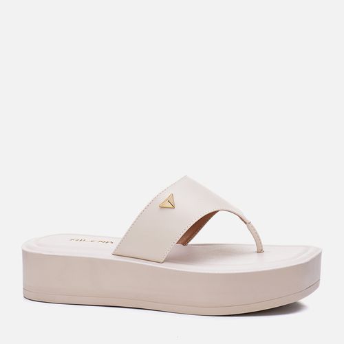 Sand lia tipo Chinelo Plataforma Feminino Milano Off White 13302