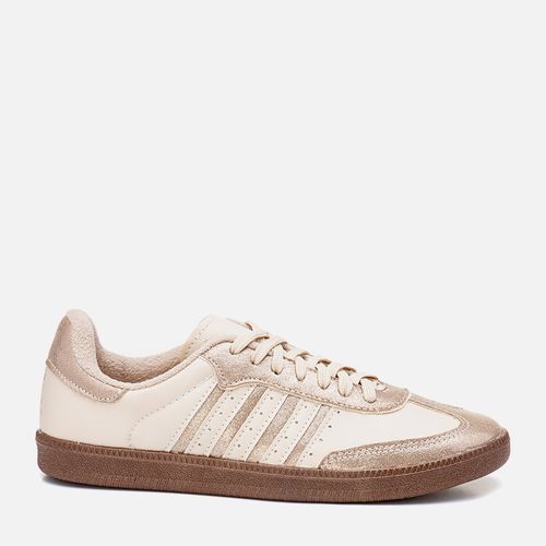 Tênis Feminino Milano Np Perola/sued Ouro Light 13385