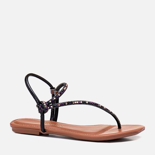Rasteiras-flats Feminino Milano Black 13397