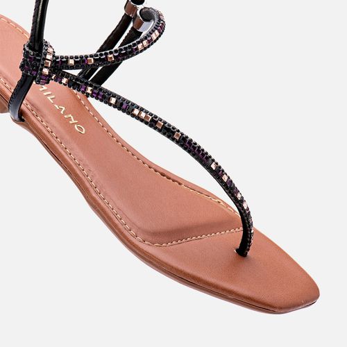 Rasteiras-flats Feminino Milano Black 13397