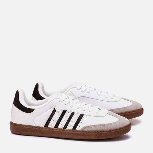 Tênis Feminino Milano Branco/cristal Preto/cinza 13385