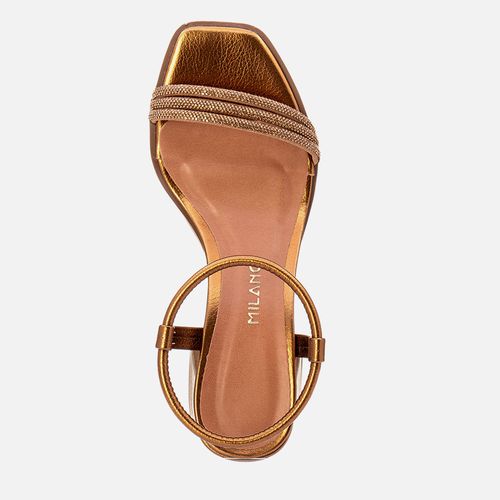 Sandália Feminino Milano Bronze 13483