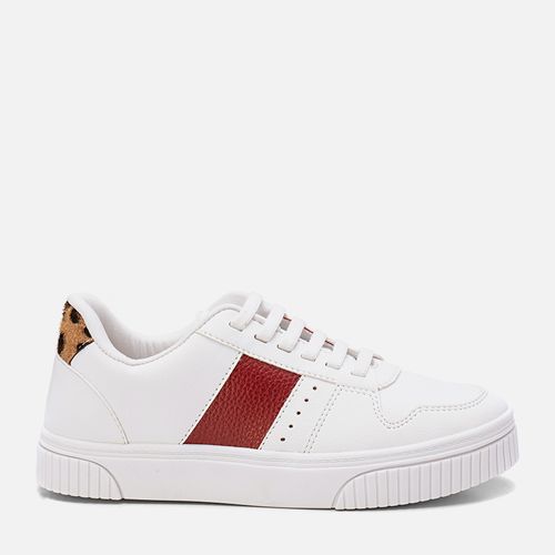 Tênis Feminino Milano Branco/vermelho 13496
