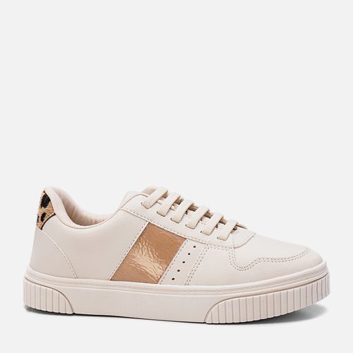 Tênis Feminino Milano Off White/ligh Tan 13496