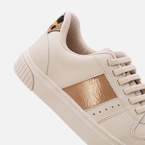 Tênis Feminino Milano Off White/ligh Tan 13496