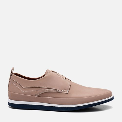 Sapato Casual tipo Derby com Amarração Feito em Couro Nobuk Sued Solado em Borracha Natural Forrado em Couro Anatômico Masculino Milano Lebre 13394