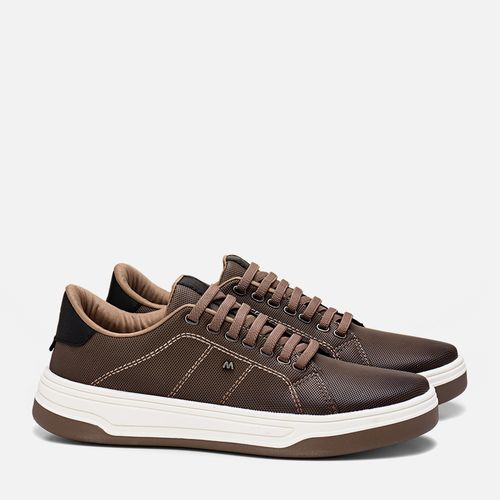 Sapatênis ou Tênis Casual Feito em Lona e Tecido com Sola Alta Bicolor Calce Prático Sem Amarração Elástico Metal M Masculino Milano Rato 13548