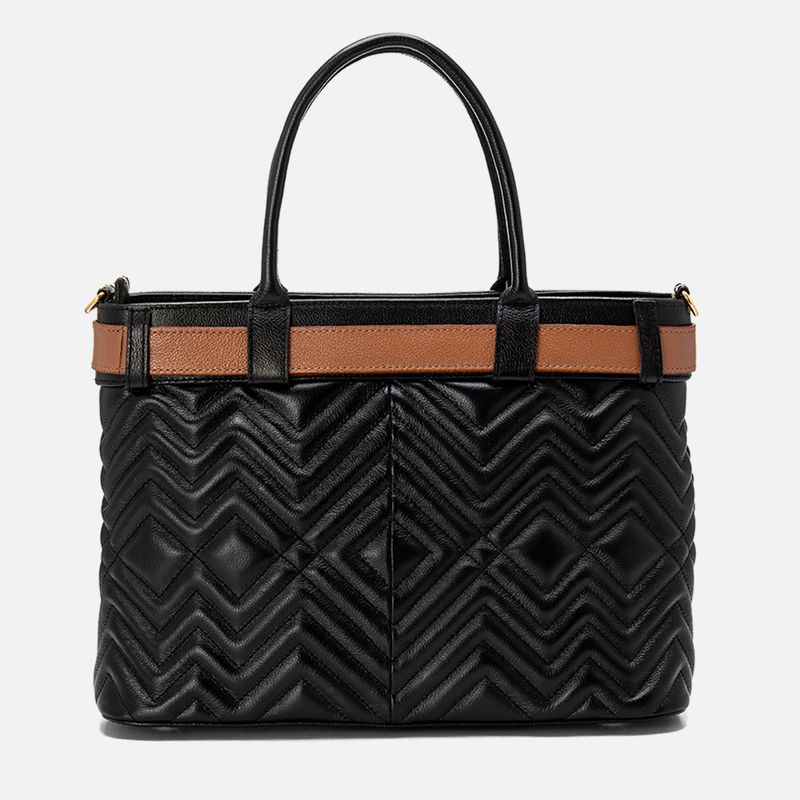 Bolsa-de-Ombro-ou-Tote-Grande-Feita-em-Couro-com-Matelasse-e-Alca-Opcional-Feminina-Milano-Preto-13575--3-
