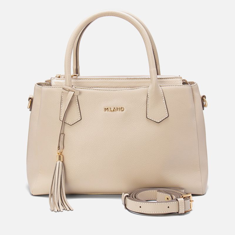 Bolsa-Tote-ou-de-Mao-Feita-em-Couro-Grande-Retangular-com-Alca-Tiracolo-Transversal-Opcional-Vira-Italiana-Feminina-Milano-Off-White-13--2-