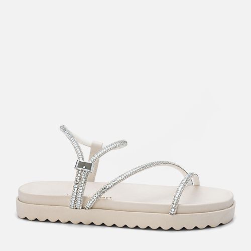 Sandália Papete Feminino Milano Off White 13663