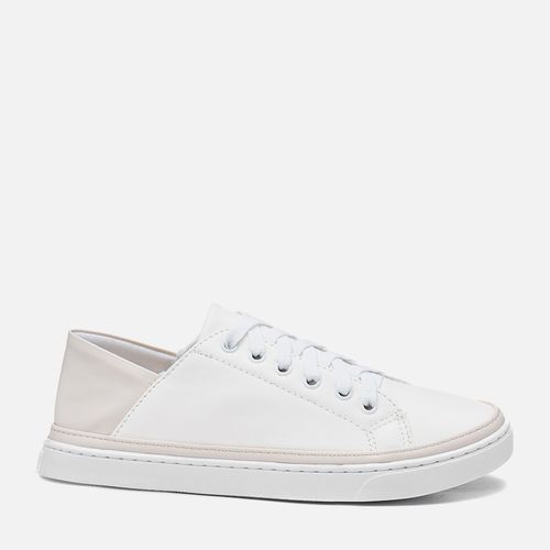 Tênis 2 em 1 para Uso Opcional Tênis Mule Sola Caixa Baixa Feminino Milano Branco 11865