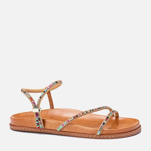 Sandália Papete Feminino Milano Caramelo 13688