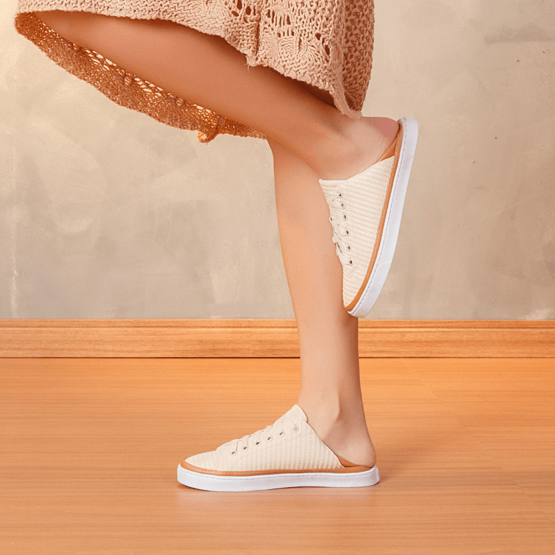 Tenis-2-em-1-para-Uso-Opcional-Tenis-Mule-Sola-Caixa-Baixa-em-Material-Tramado-Visual-Natural-Feminino-Milano-Off-White-11865--2-