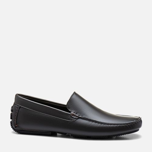 Sapato Mocassim Driver ou Sider Feito em Couro Látego Ultra Resistente Solado Borracha Partido e Palmilha Anatômica Couro Masculino Milano Café 13739