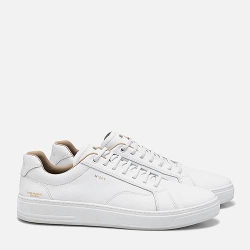 Sapatênis ou Tênis Casual Feito em Couro Napa Soft Macio Calce Prático em Elástico Sola Caixa Masculino Milano Branco 13668