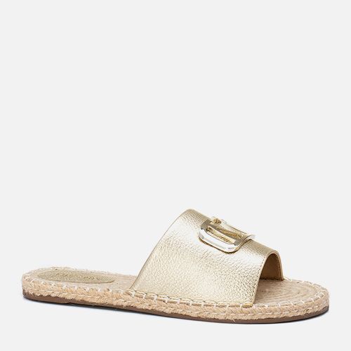 Rasteiras-flats Feminino Milano Ouro Light 13792