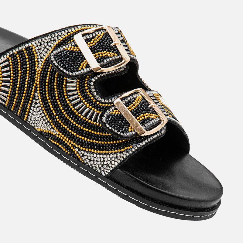 Sandalia-Papete-tipo-Birken-Tira-Cravejada-Mix-de-Strass-e-Pedrarias-Fivela-Feminino-Milano-Preto-13783--4-