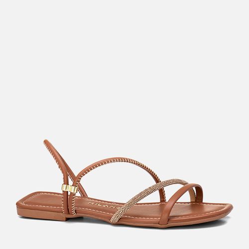 Rasteiras-flats Feminino Milano Caramelo 13830
