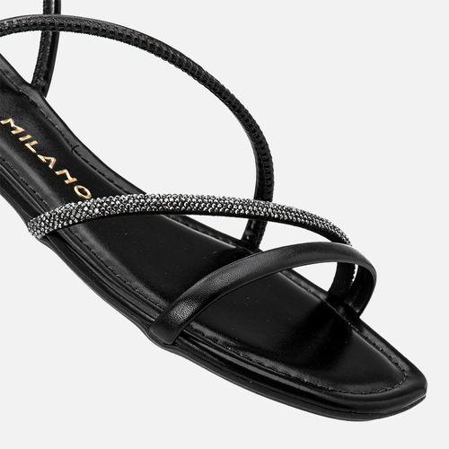 Rasteiras-flats Feminino Milano Preto 13830