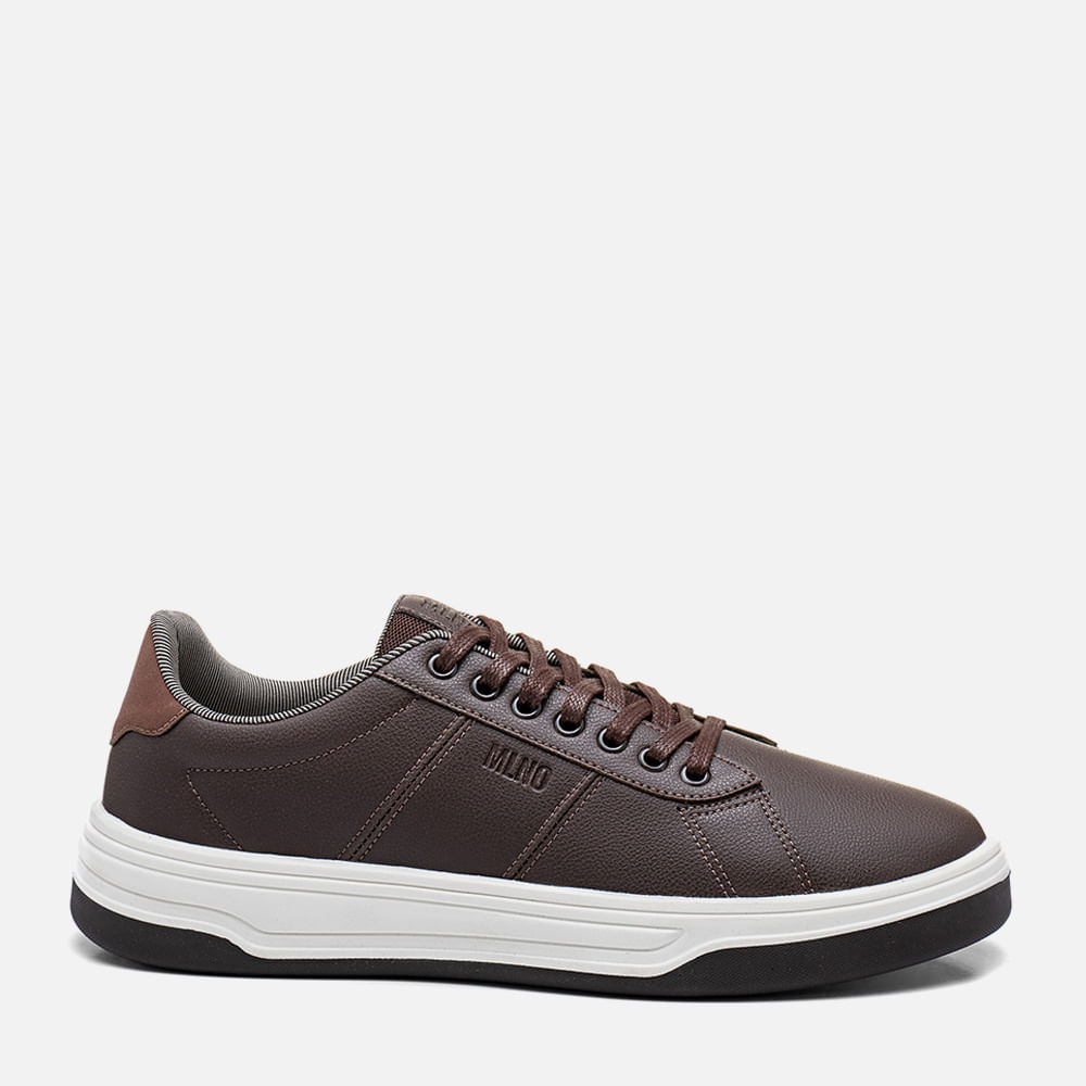 Sapatênis ou Tênis Casual Linha Green Napa Floater Sintético Alternativo com Amarração Masculino Milano Marrom/canela 13933 37